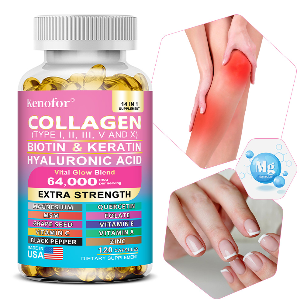 Hair Care Collagen - Complex Collagen Capsules, Brighten Skin Tone,
