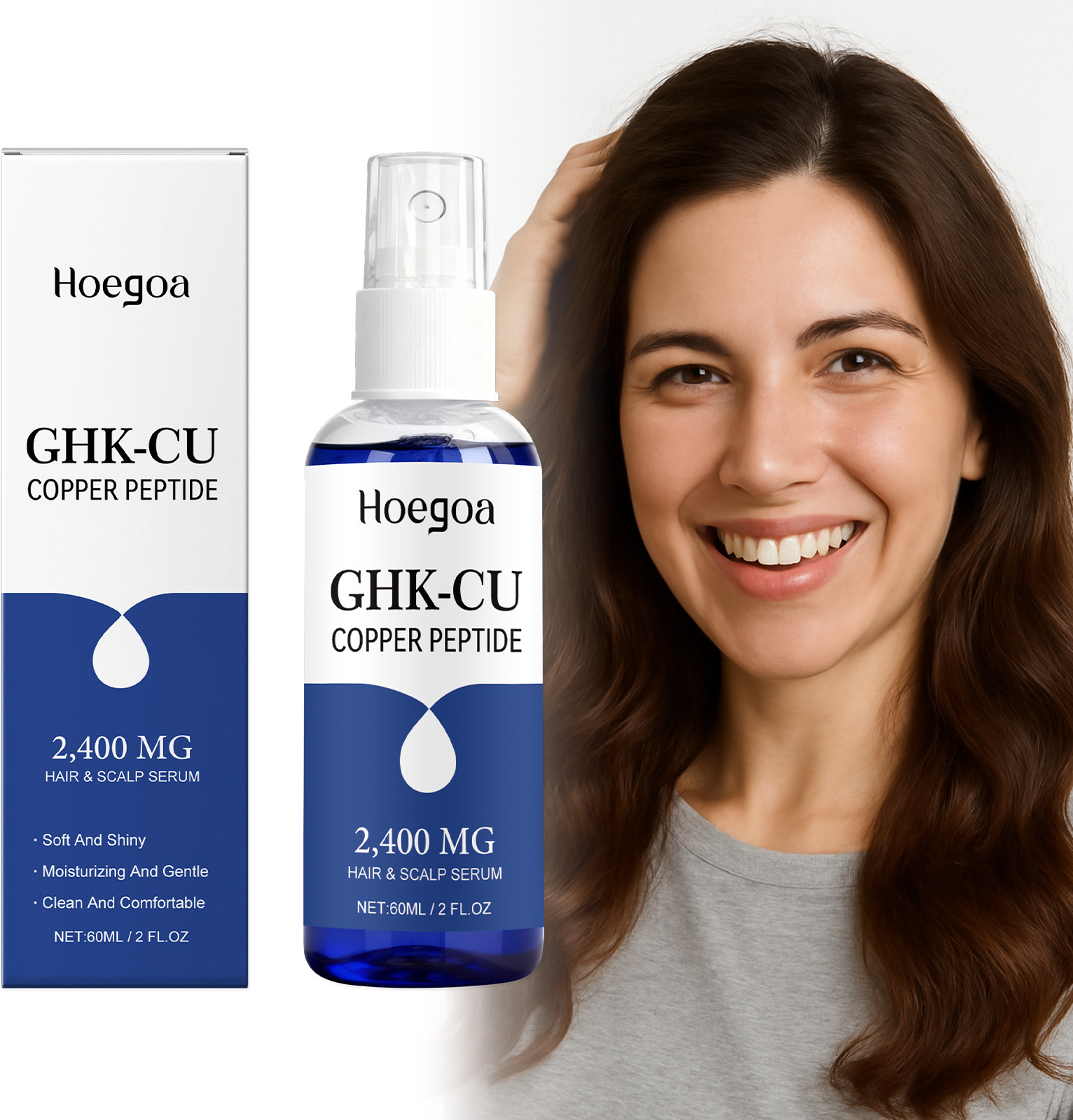 Hair Care Serum - Ghk-Cu Copper Peptide for Hair Growth