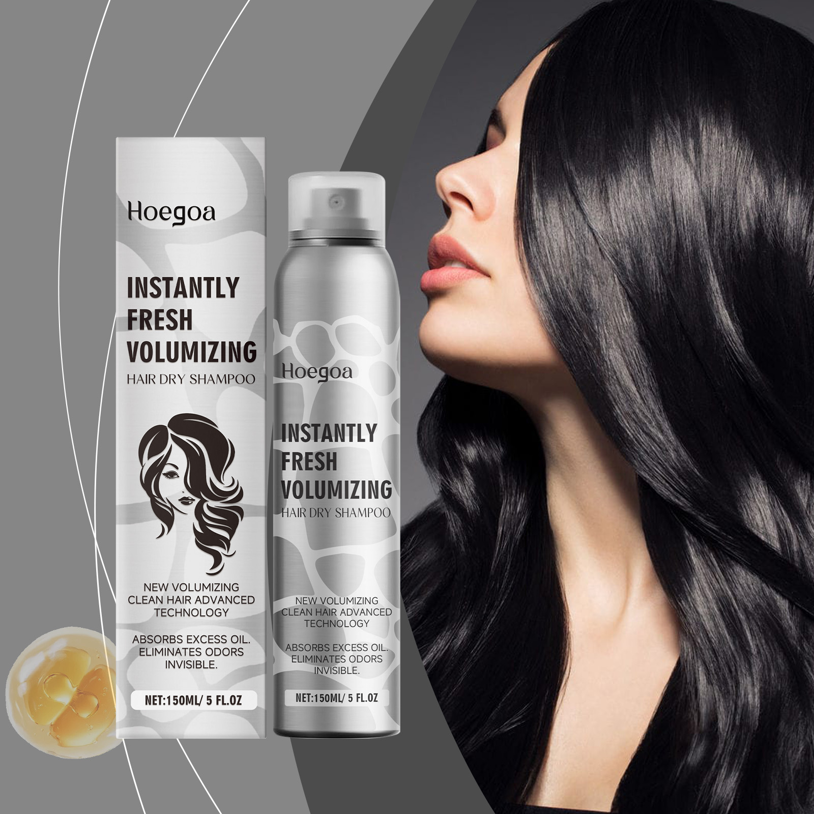 Hair Care Naturally - Hair Dry Shampoo Volumizing Refreshing Oil