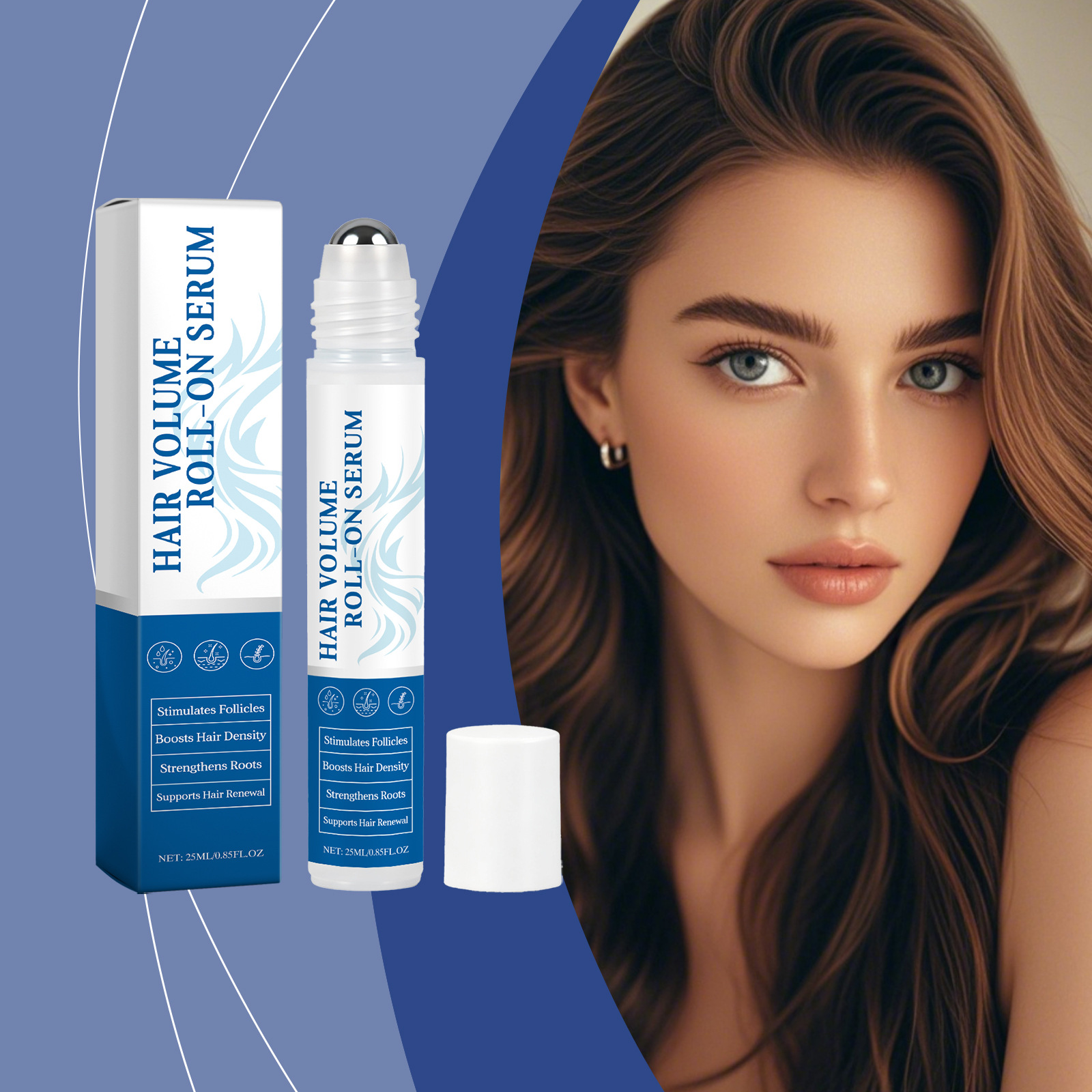 Hair Care Collagen - Hair Volume Roll-On Serum Rosemary Oil