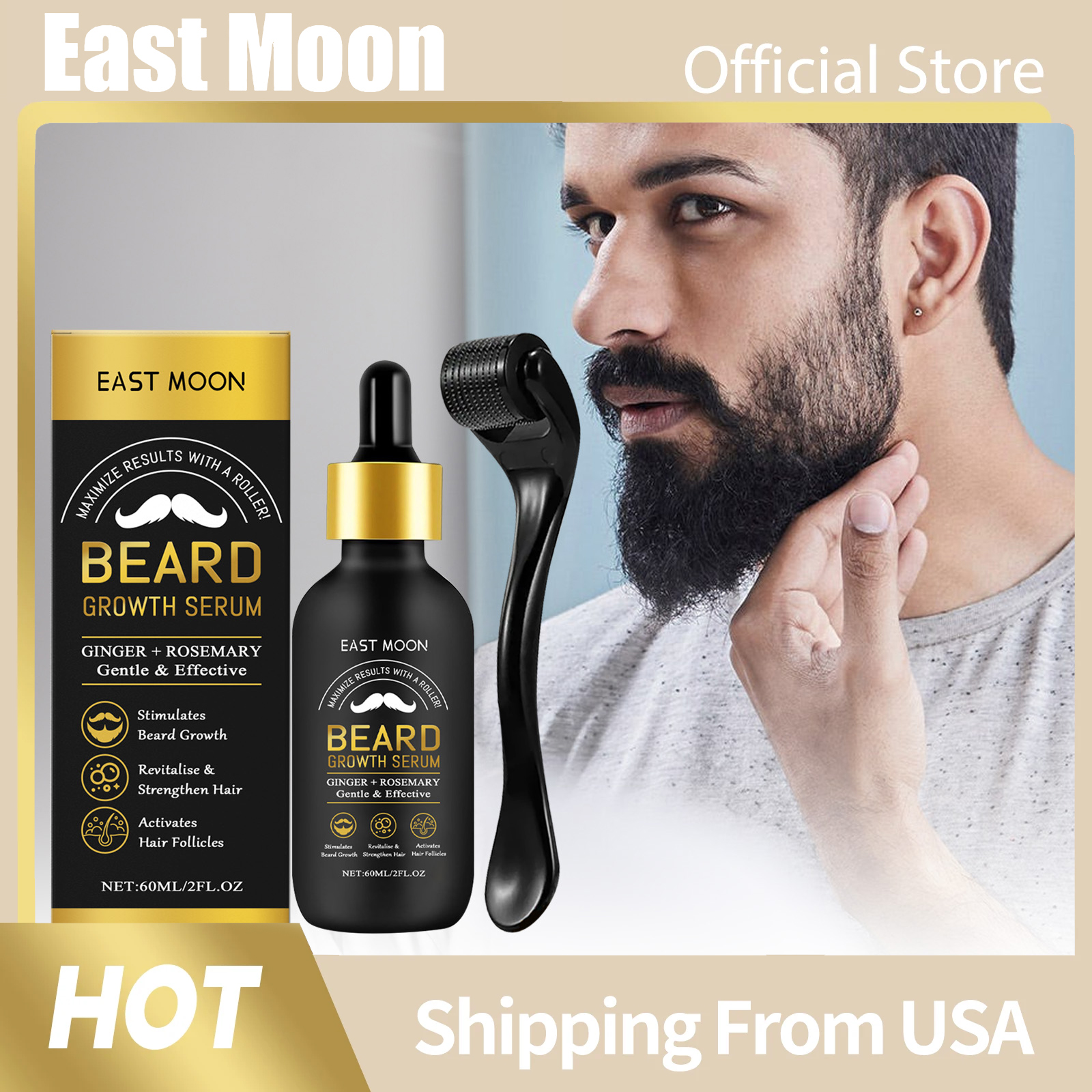 Hair Care Serum - Beard Care Essential Oil Deep Hydration