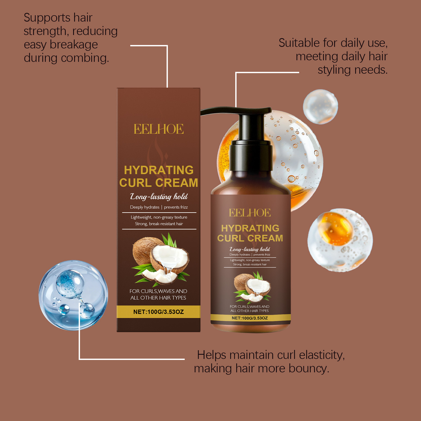 Curl Styling Cream for Wavy an - Hair Care Naturally のレビューと価格