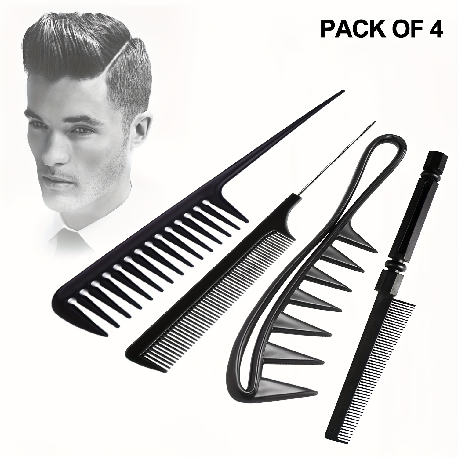 4-piece multifunctional comb,  - Hair Care Barber Daily のレビューと価格