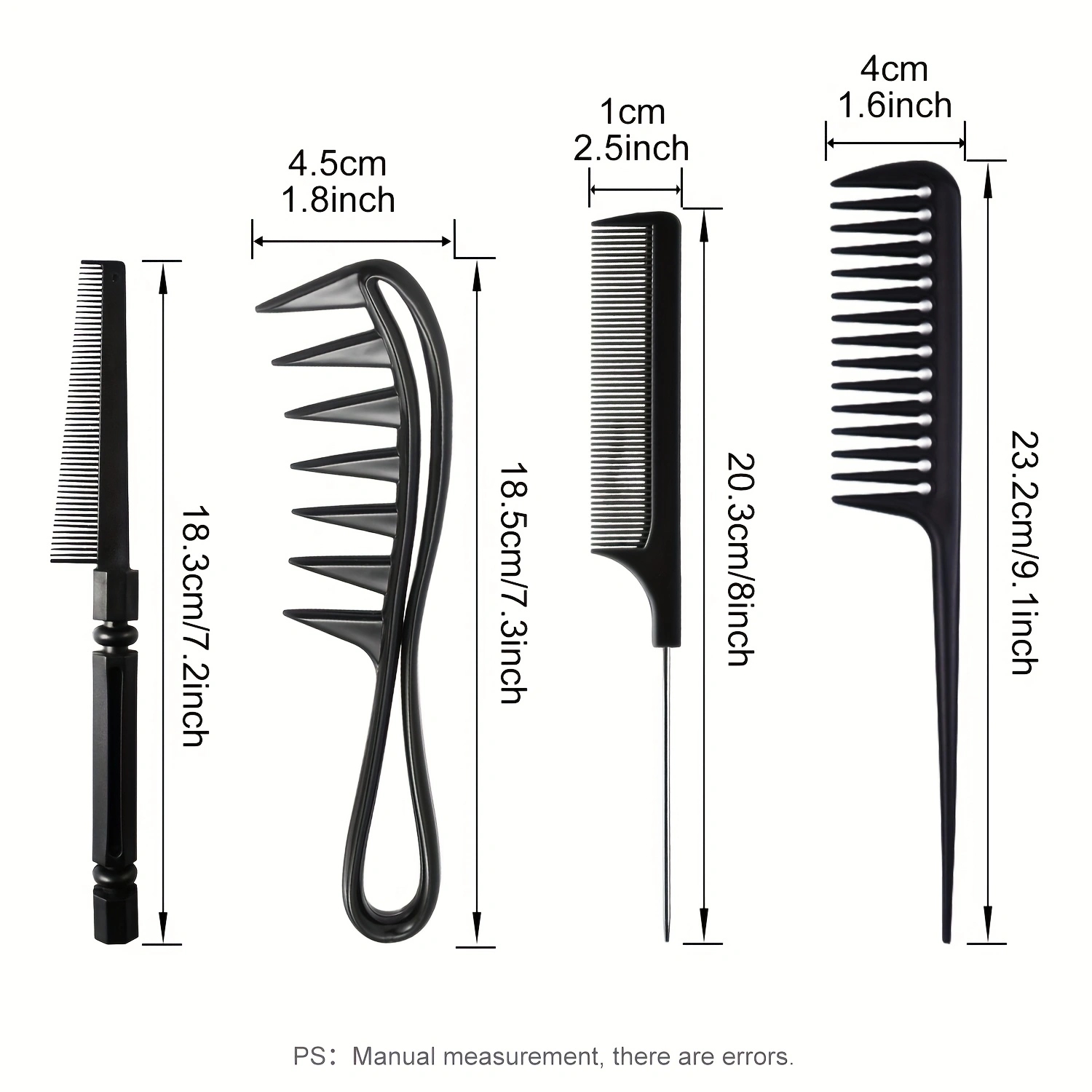 4-piece multifunctional comb,  - Hair Care Barber Daily のレビューと価格