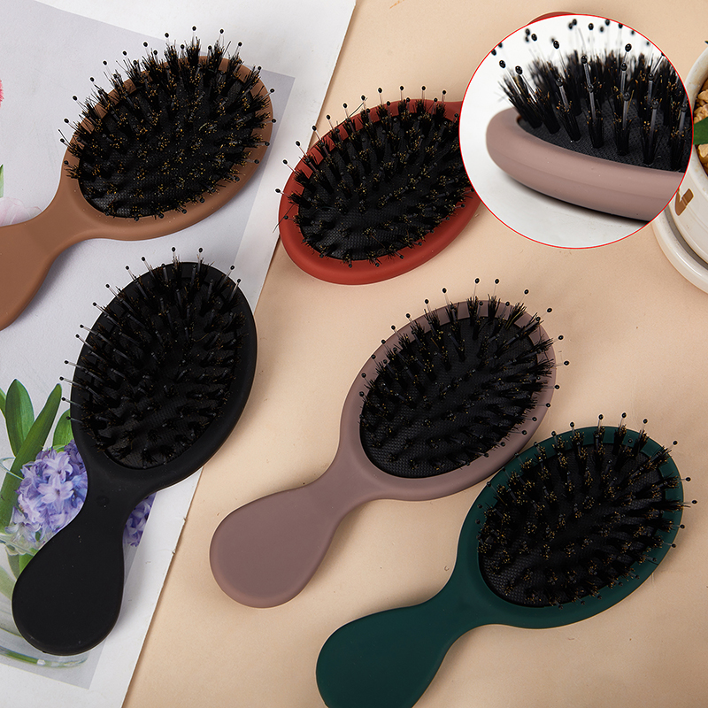 1PC Oval Boar Bristle & Nylon  - Hair Care In Salon のレビューと価格