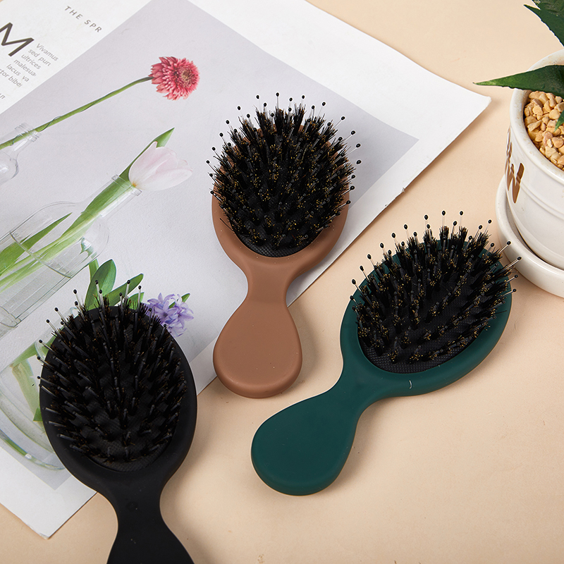1PC Oval Boar Bristle & Nylon  - Hair Care In Salon のレビューと価格