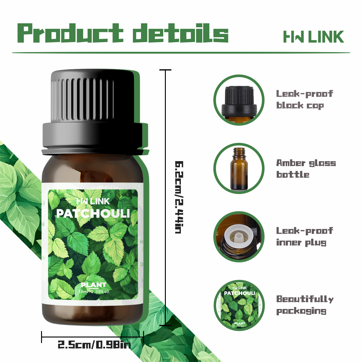 10ml Patchouli Essential Oils  - Hair Care Naturally のレビューと価格