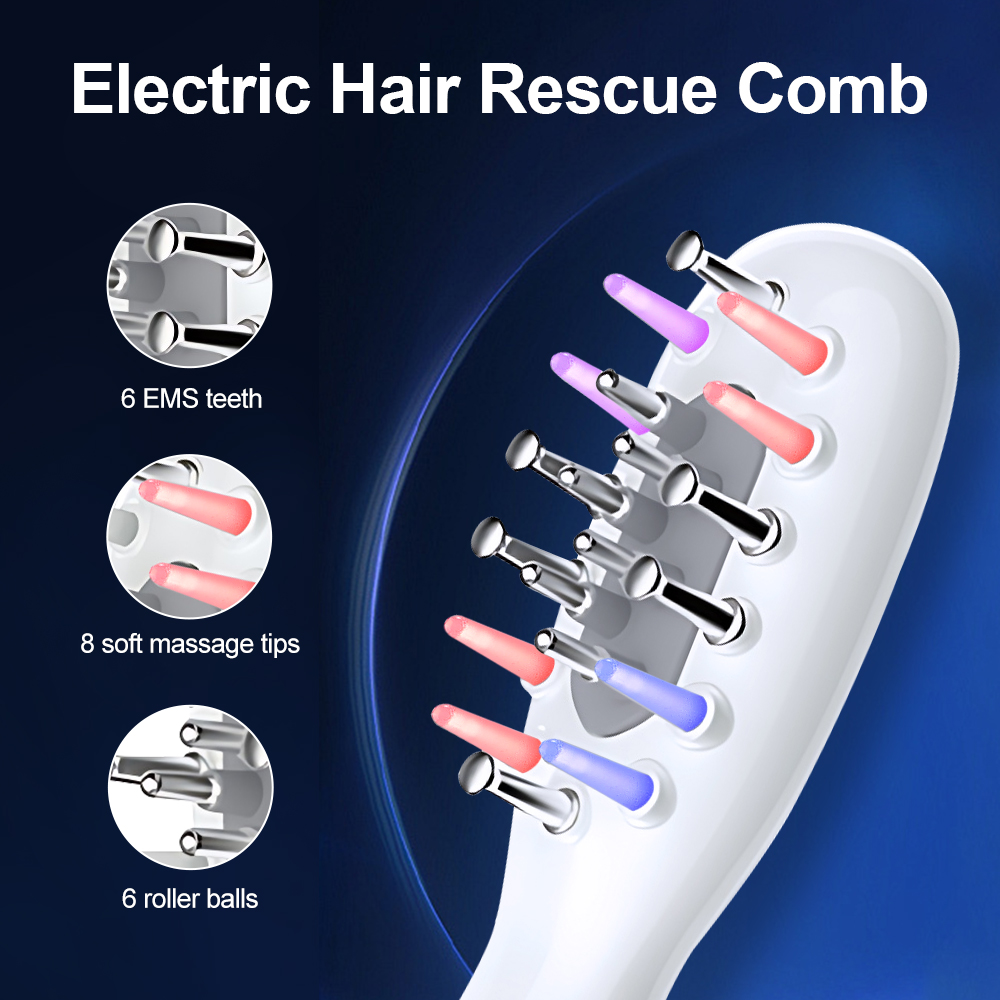 3 Gears EMS Vibration LED Ligh - Hair Care Growth のレビューと価格