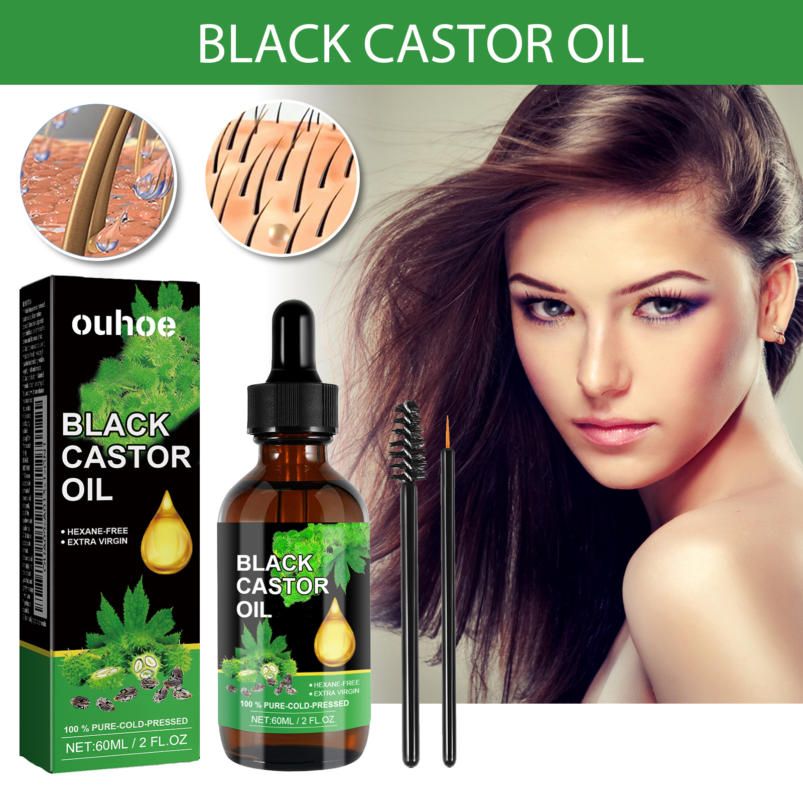 Black Castor Oil Nourishes Hai - Hair Care Naturally のレビューと価格