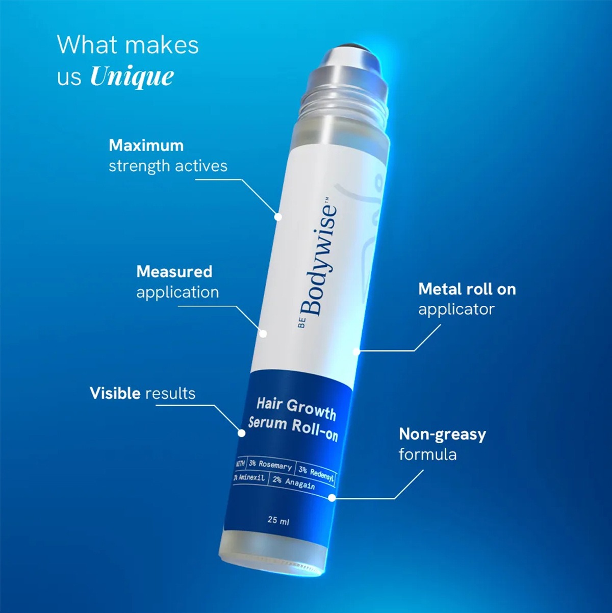 Bodywise Hair Roll-On Serum Pl - Hair Care Collagen のレビューと価格