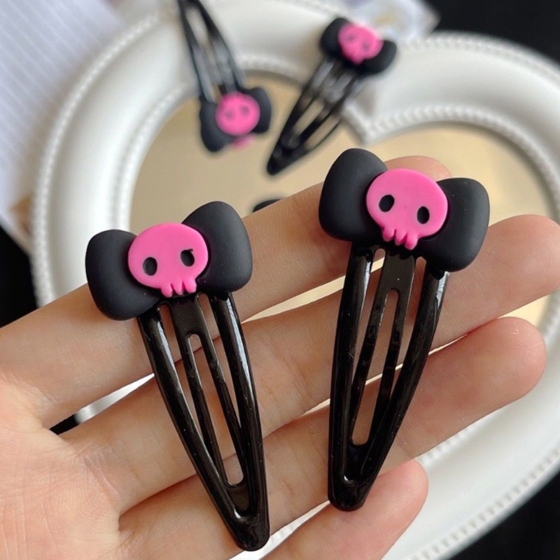 Skull Hairpin Bows Barrettes   - Bobby Pin Bulk のレビューと価格