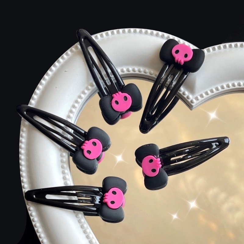 Skull Hairpin Bows Barrettes   - Bobby Pin Bulk のレビューと価格