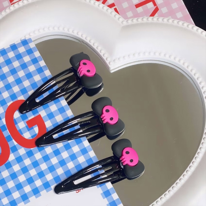 Skull Hairpin Bows Barrettes   - Bobby Pin Bulk のレビューと価格