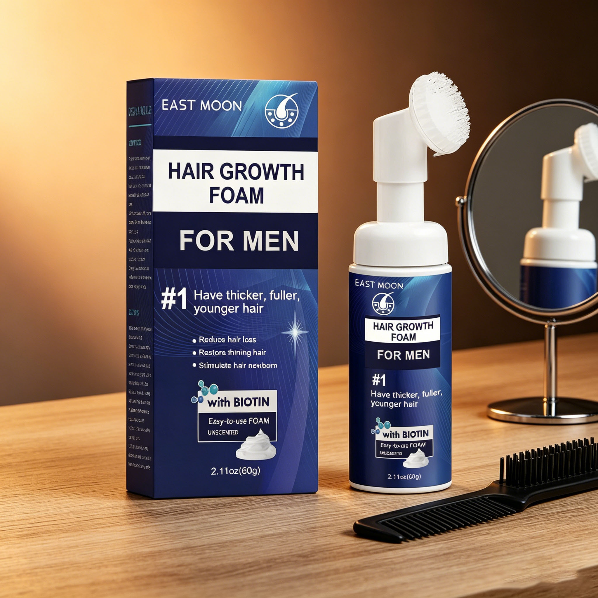 Hair Growth Foam Silicone Brus - Hair Care Naturally のレビューと価格