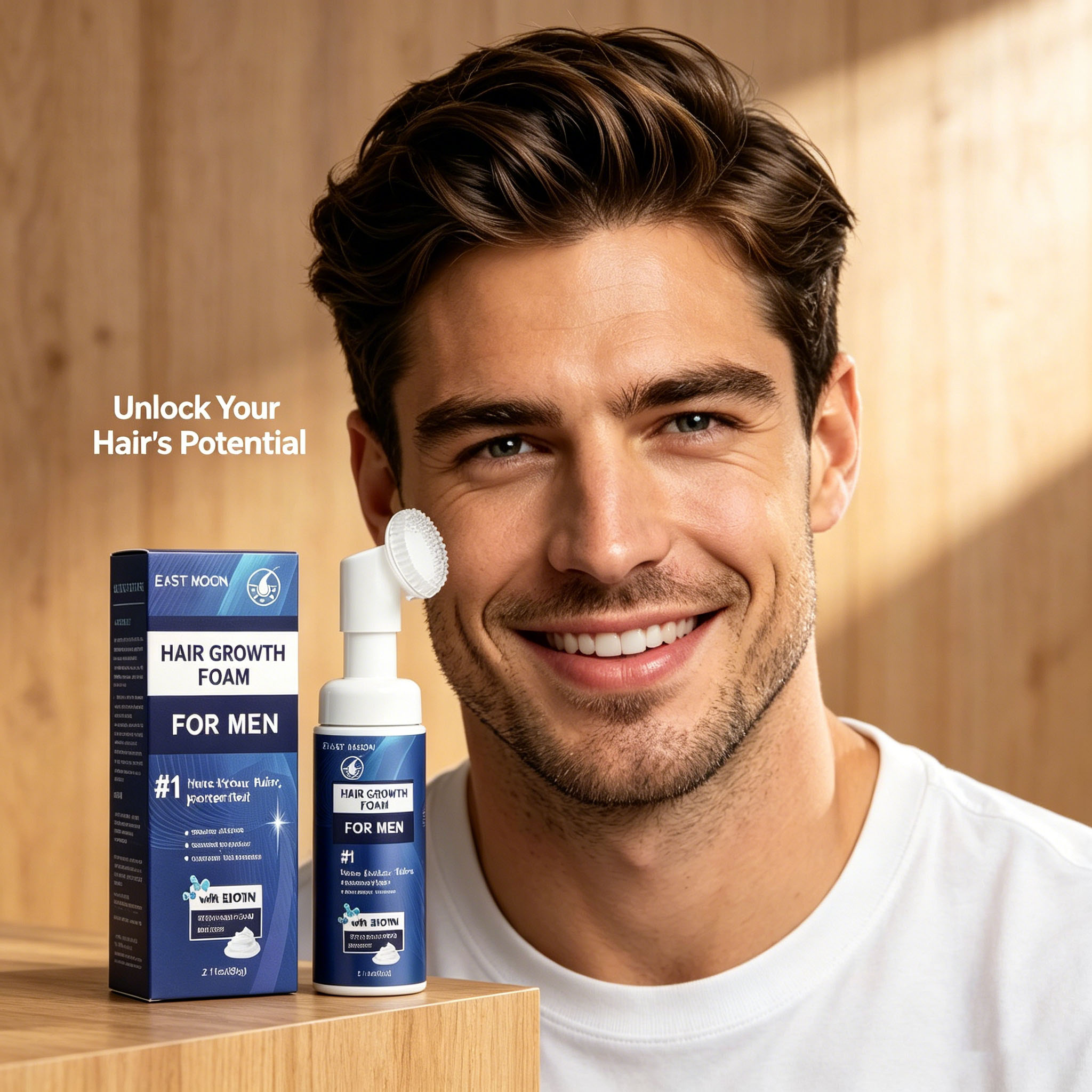Hair Growth Foam Silicone Brus - Hair Care Naturally のレビューと価格