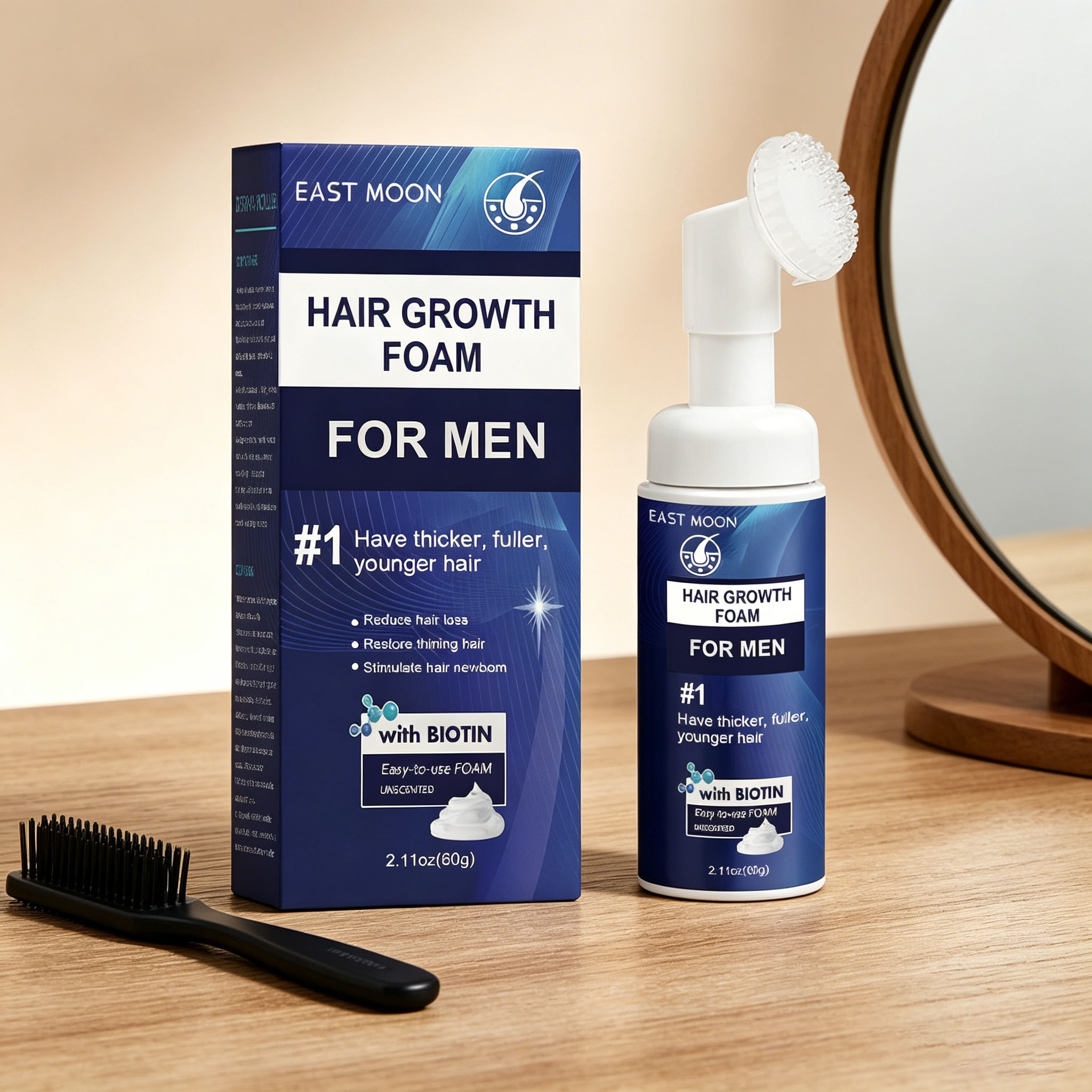 Hair Growth Foam Silicone Brus - Hair Care Naturally のレビューと価格