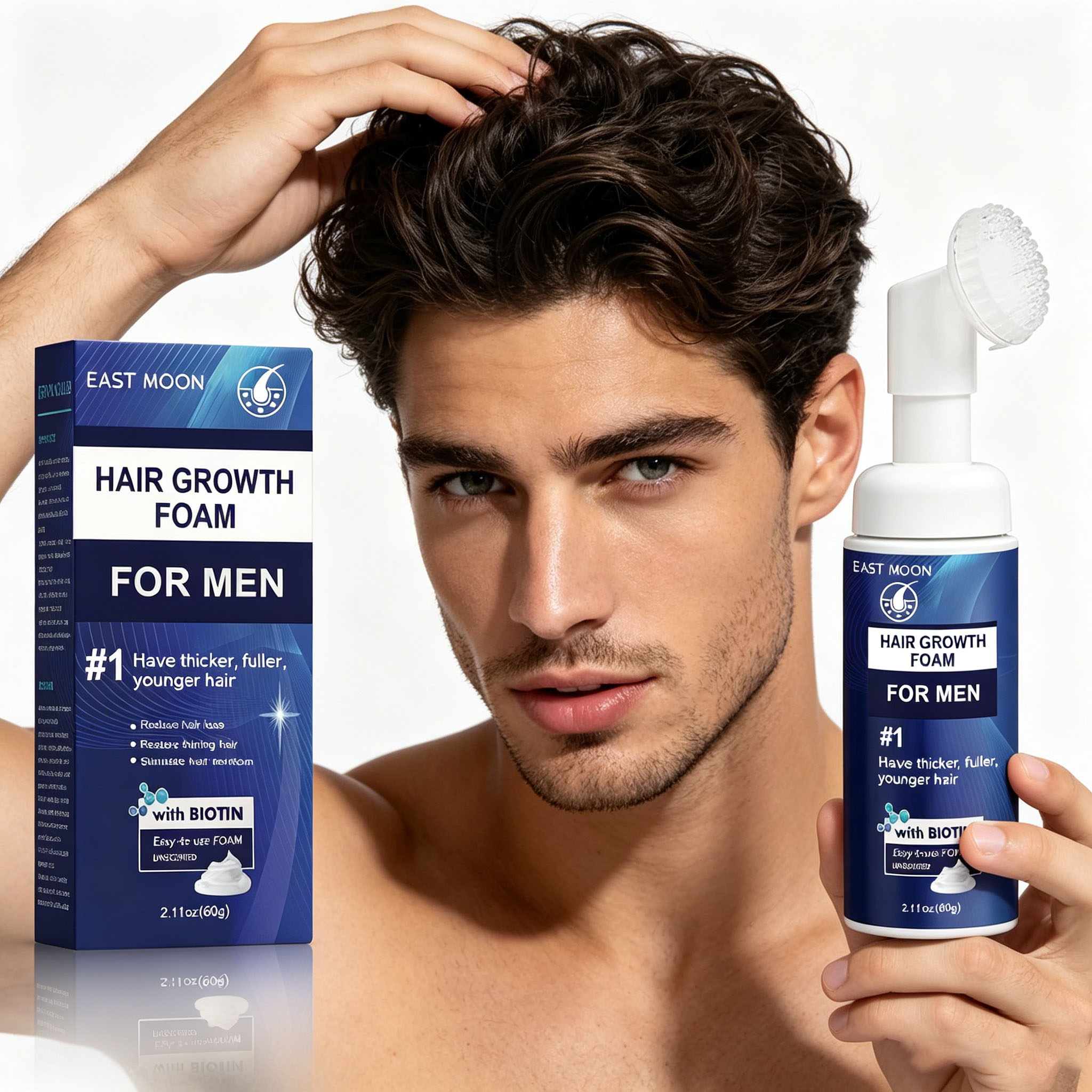 Hair Growth Foam Silicone Brus - Hair Care Naturally のレビューと価格