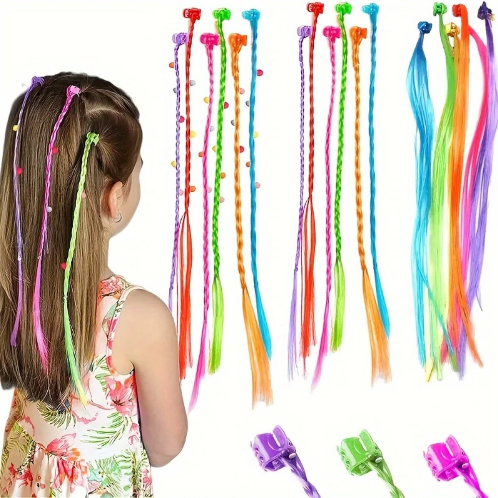 18Pcs Colorful Hair Extensions - Bobby Pin Bulk のレビューと価格