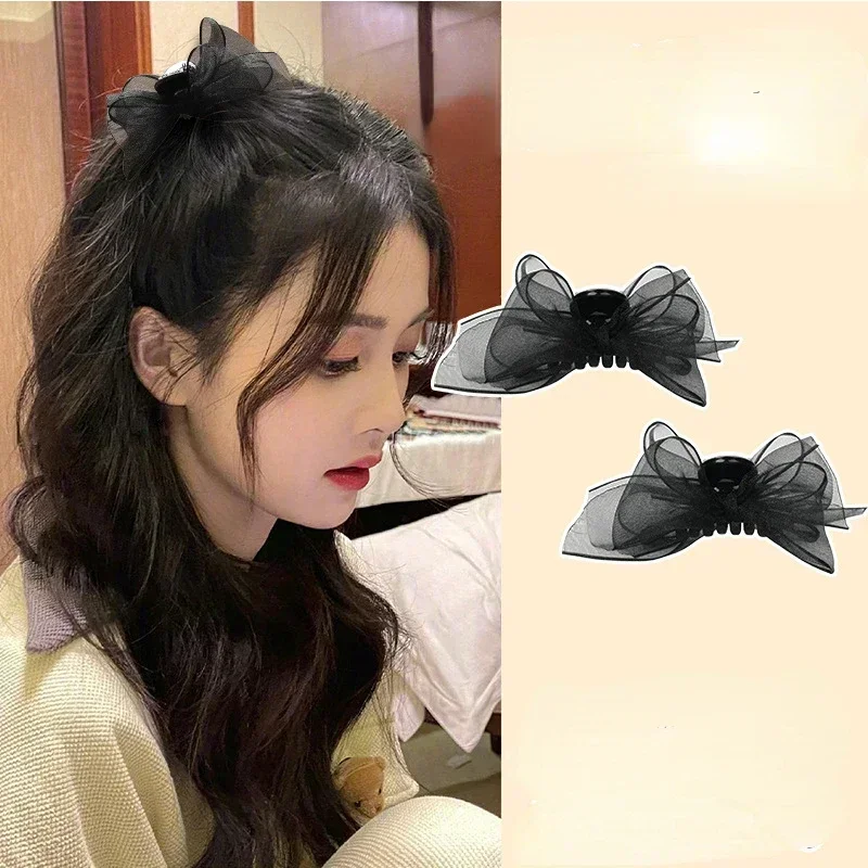 2pcs Black Matte Bowknot Mesh  - Bobby Pin Bulk のレビューと価格