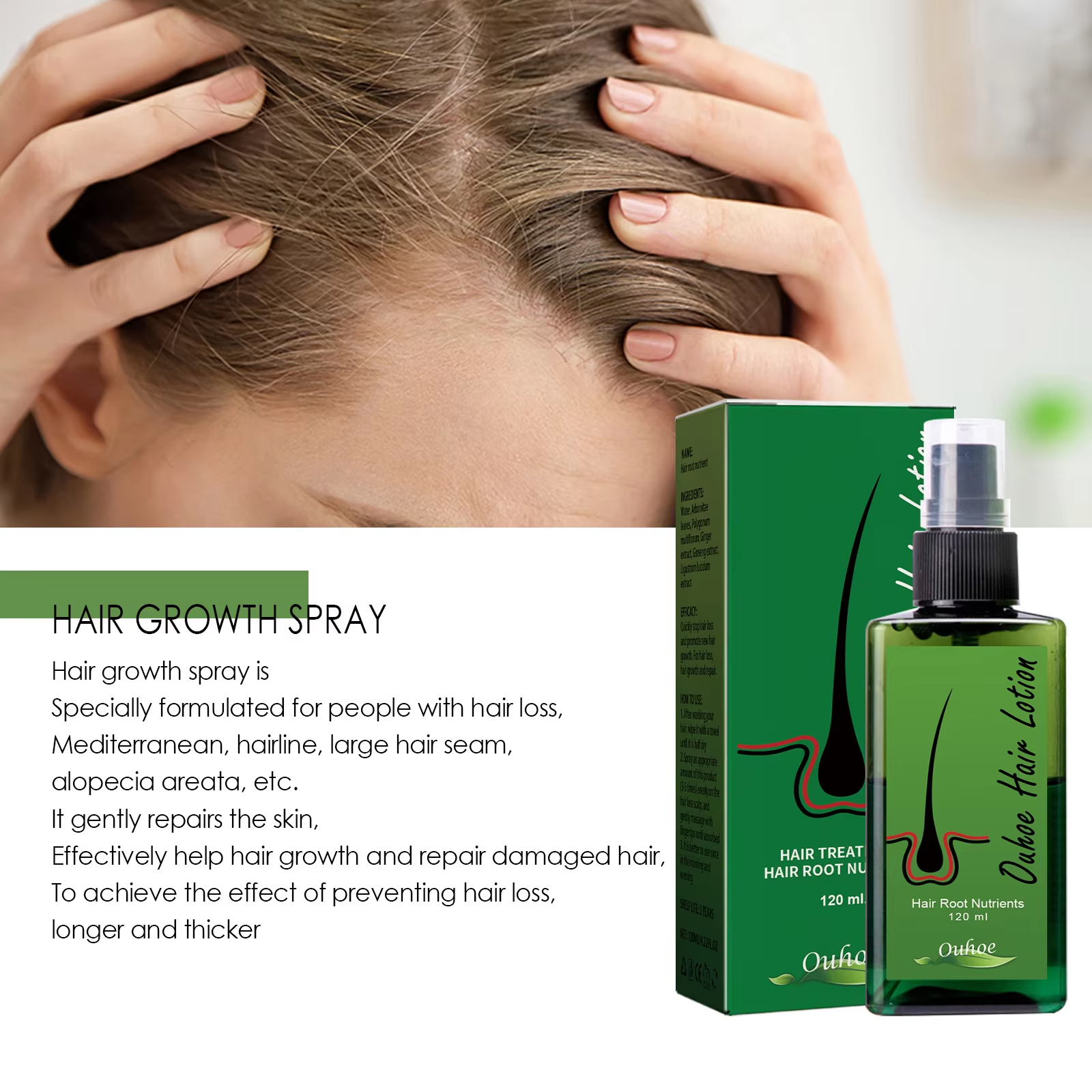 Hair Growth Spray Anti Hair Lo - Hair Care Serum のレビューと価格