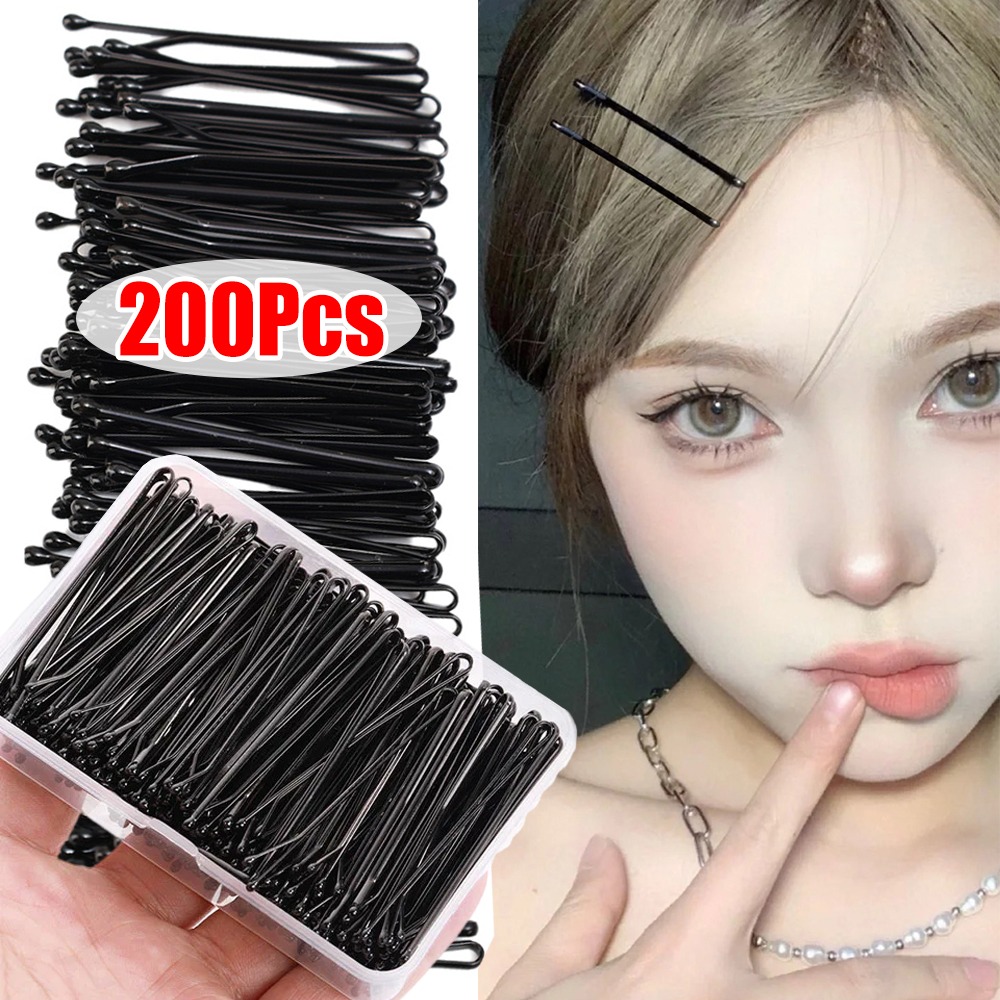 50-200pcs Black Hair Clips U S - Bobby Pin Bulk のレビューと価格