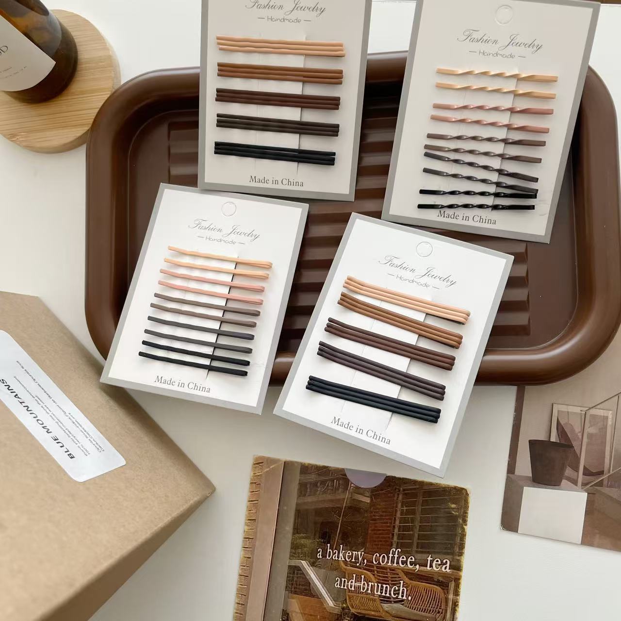 10pcs Milk Tea Color Hairpins  - Bobby Pin Bulk のレビューと価格