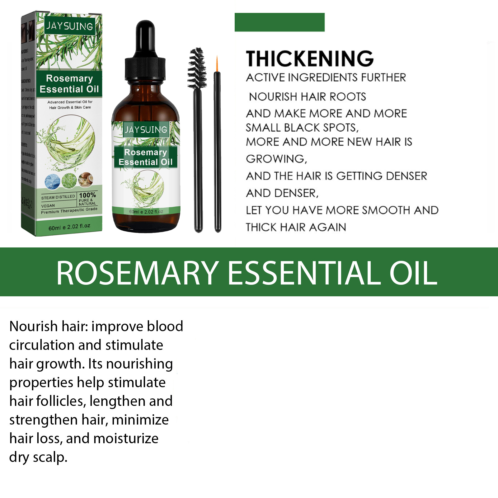 Rosemary Essential Oil For Hai - Hair Care Serum のレビューと価格