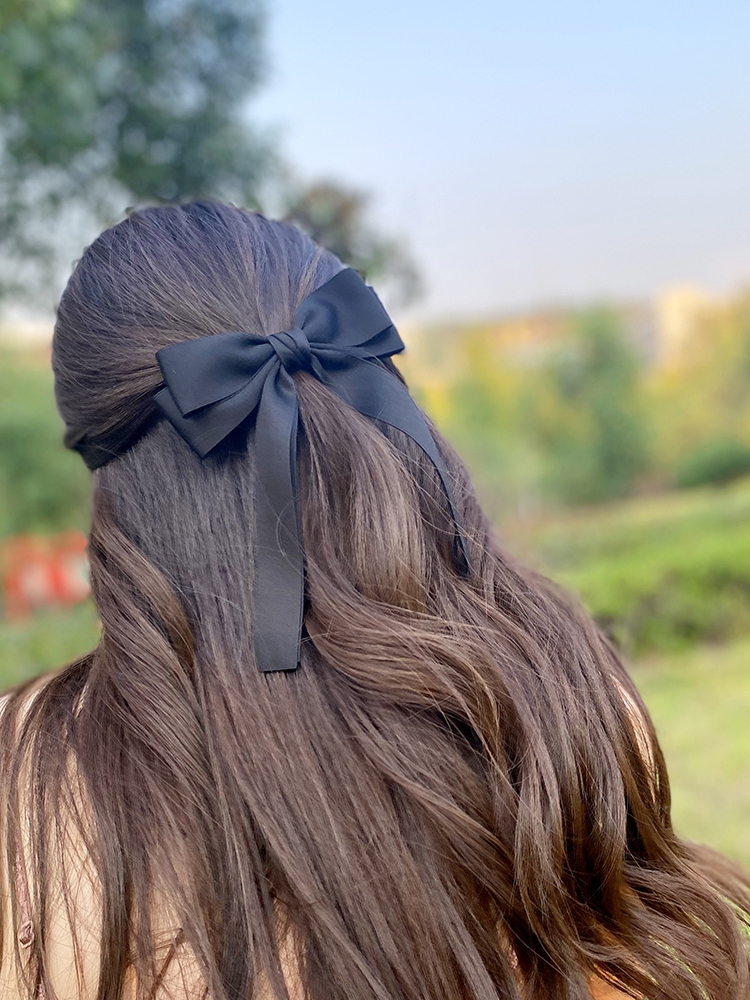 Korea Elegant Long Ribbon Bow  - Bobby Pin Bulk のレビューと価格