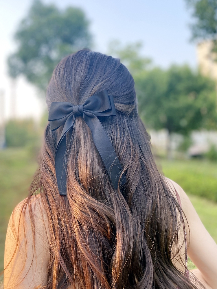 Korea Elegant Long Ribbon Bow  - Bobby Pin Bulk のレビューと価格