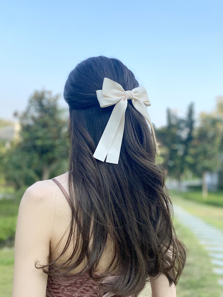 Korea Elegant Long Ribbon Bow  - Bobby Pin Bulk のレビューと価格