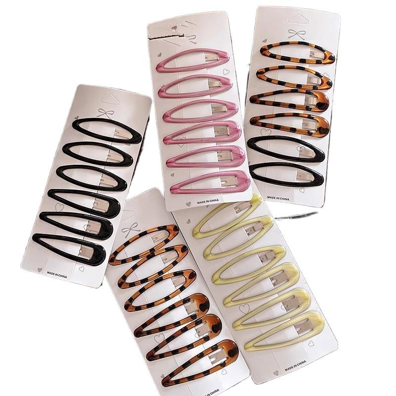 6pcs/pack Geometric Leopard So - Bobby Pin Bulk のレビューと価格