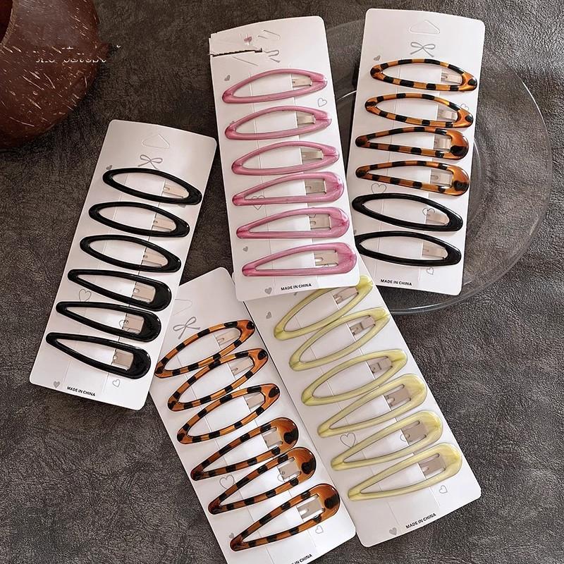 6pcs/pack Geometric Leopard So - Bobby Pin Bulk のレビューと価格