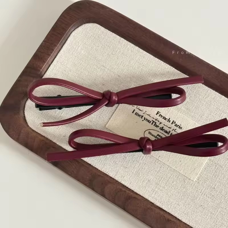 New 1PCS PU Leather Bow Hairpi - Bobby Pin Bulk のレビューと価格