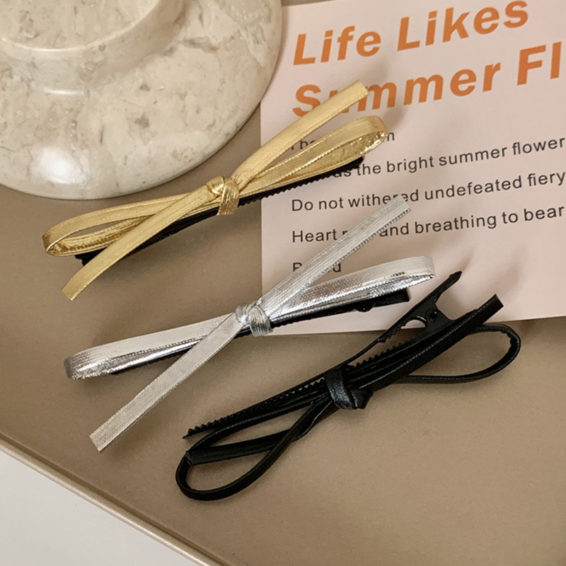 New 1PCS PU Leather Bow Hairpi - Bobby Pin Bulk のレビューと価格