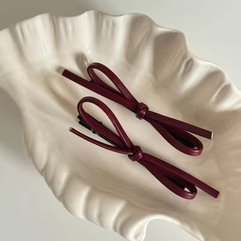 New 1PCS PU Leather Bow Hairpi - Bobby Pin Bulk のレビューと価格