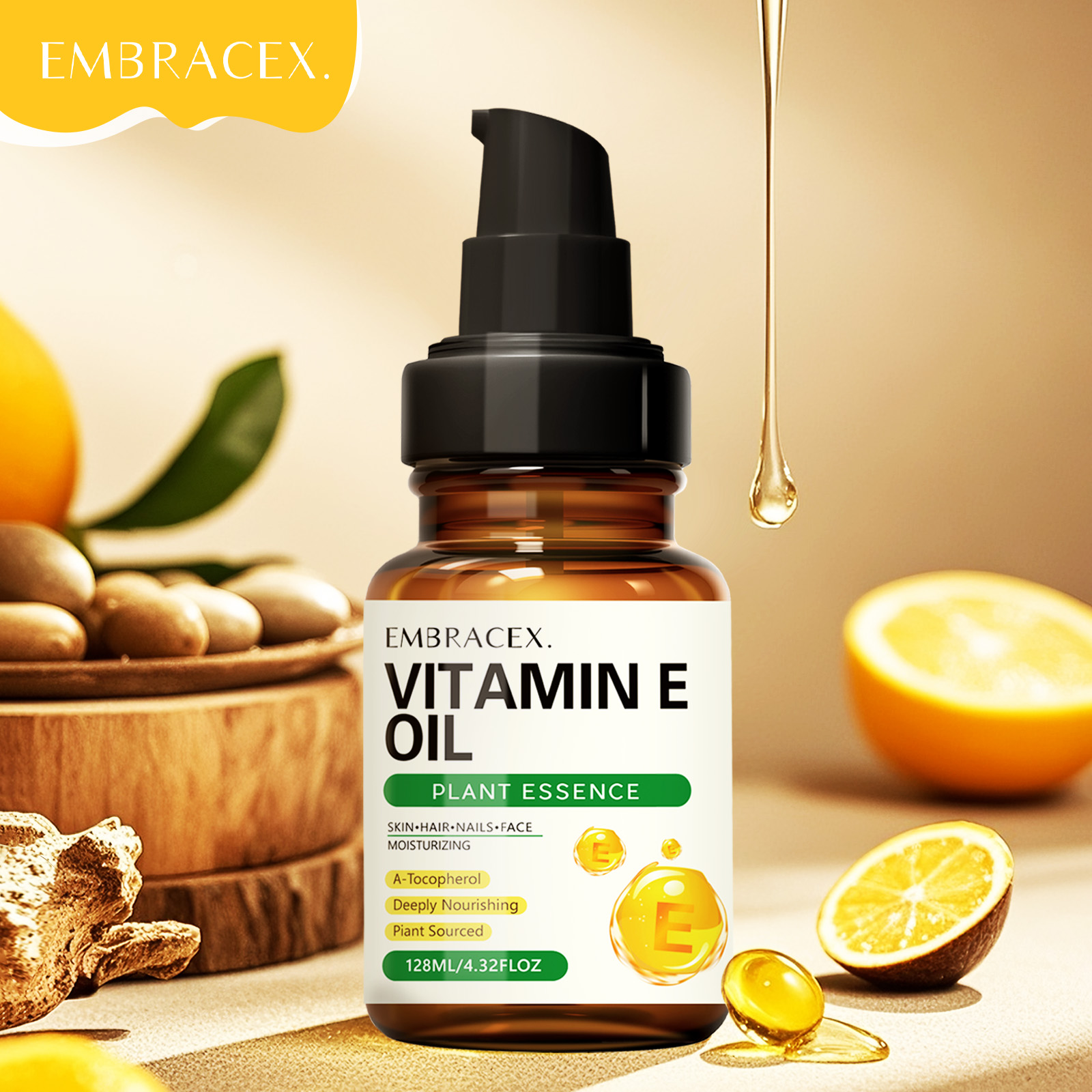 128ml Vitamin E oil Essential  - Hair Care Naturally のレビューと価格
