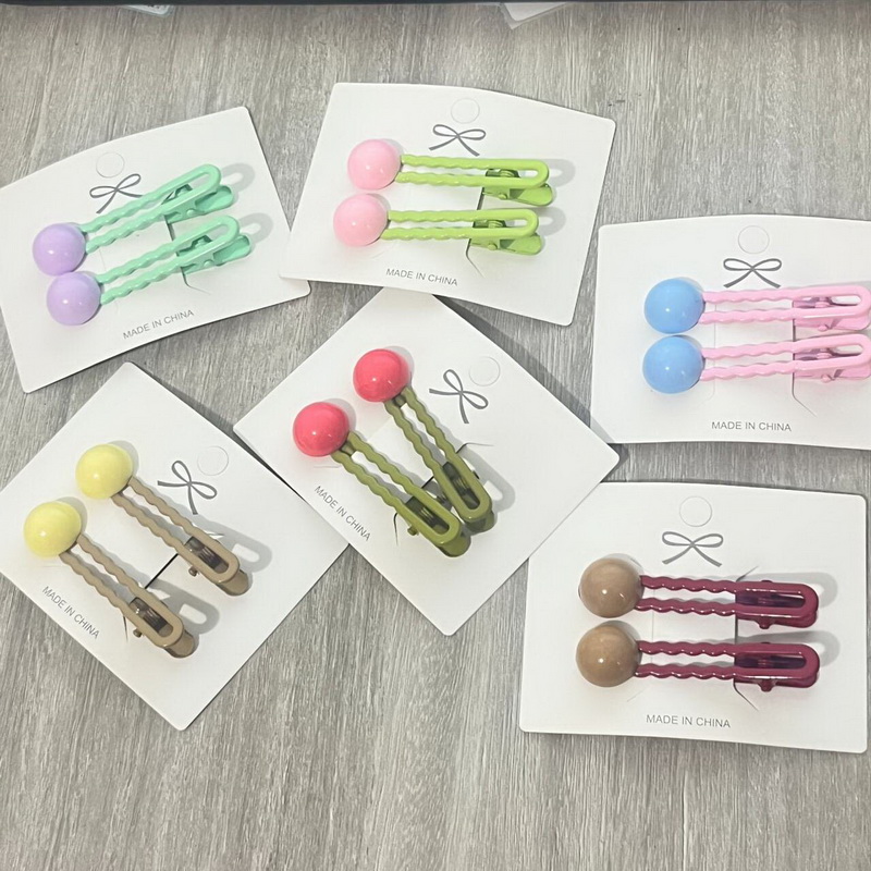 2Pcs/Set Simple Bead Hair Clip - Bobby Pin Bulk のレビューと価格