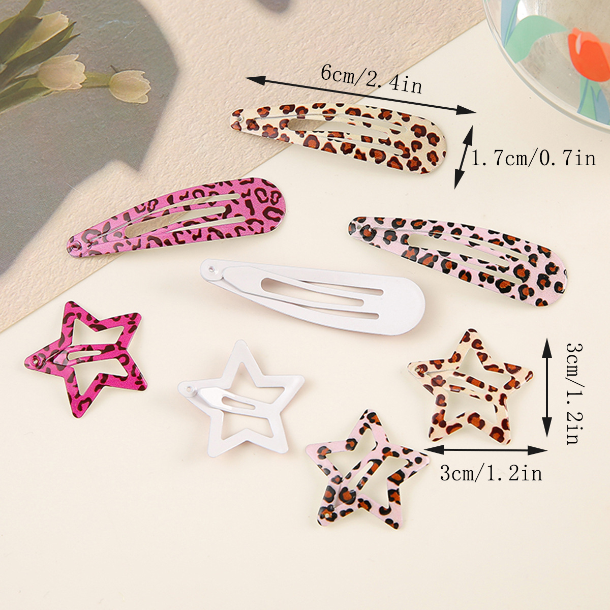 Simple Leopard Print Hairpins  - Bobby Pin Bulk のレビューと価格