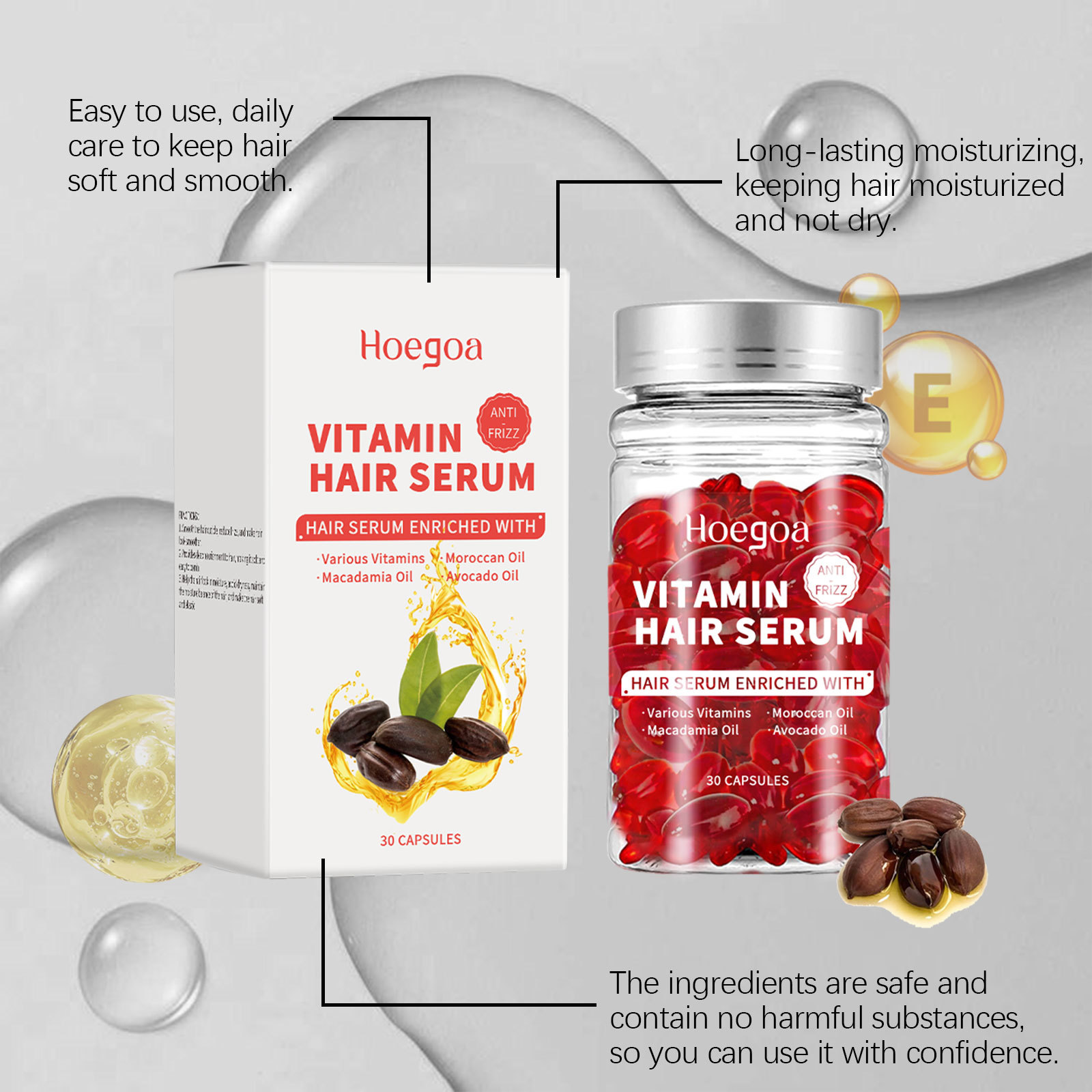 Vitamin Hair Care Serum Capsul - Hair Care Growth のレビューと価格