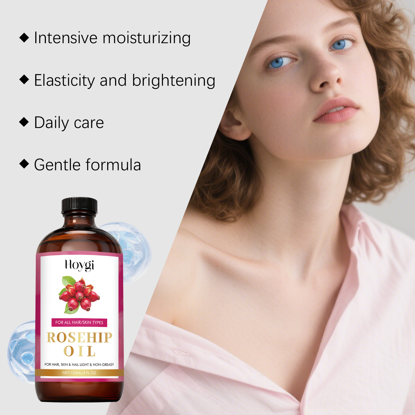 Natural Rosehip Seed Essential - Hair Care Serum のレビューと価格