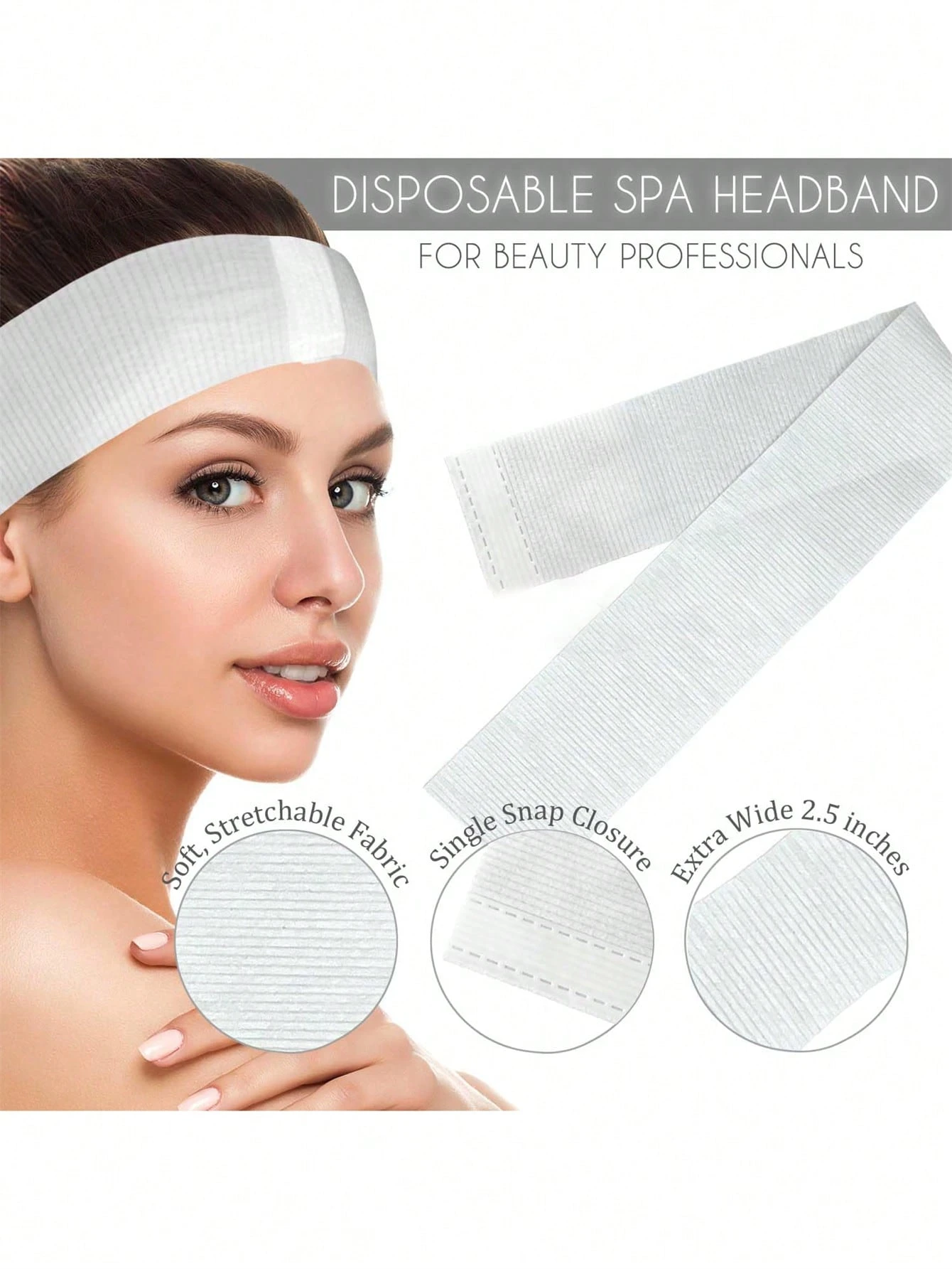 50pcs Disposable Non-Woven Spa - Hair Care In Salon のレビューと価格
