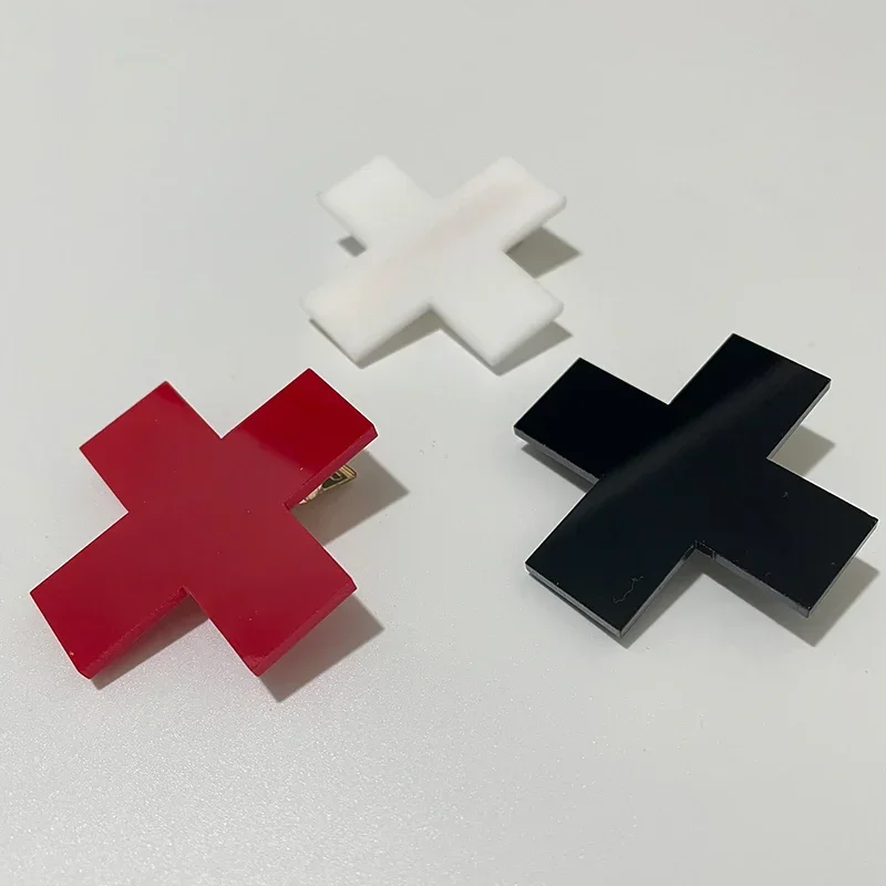 Y2K Red Cross Hair Clip Punk G - Bobby Pin Bulk のレビューと価格